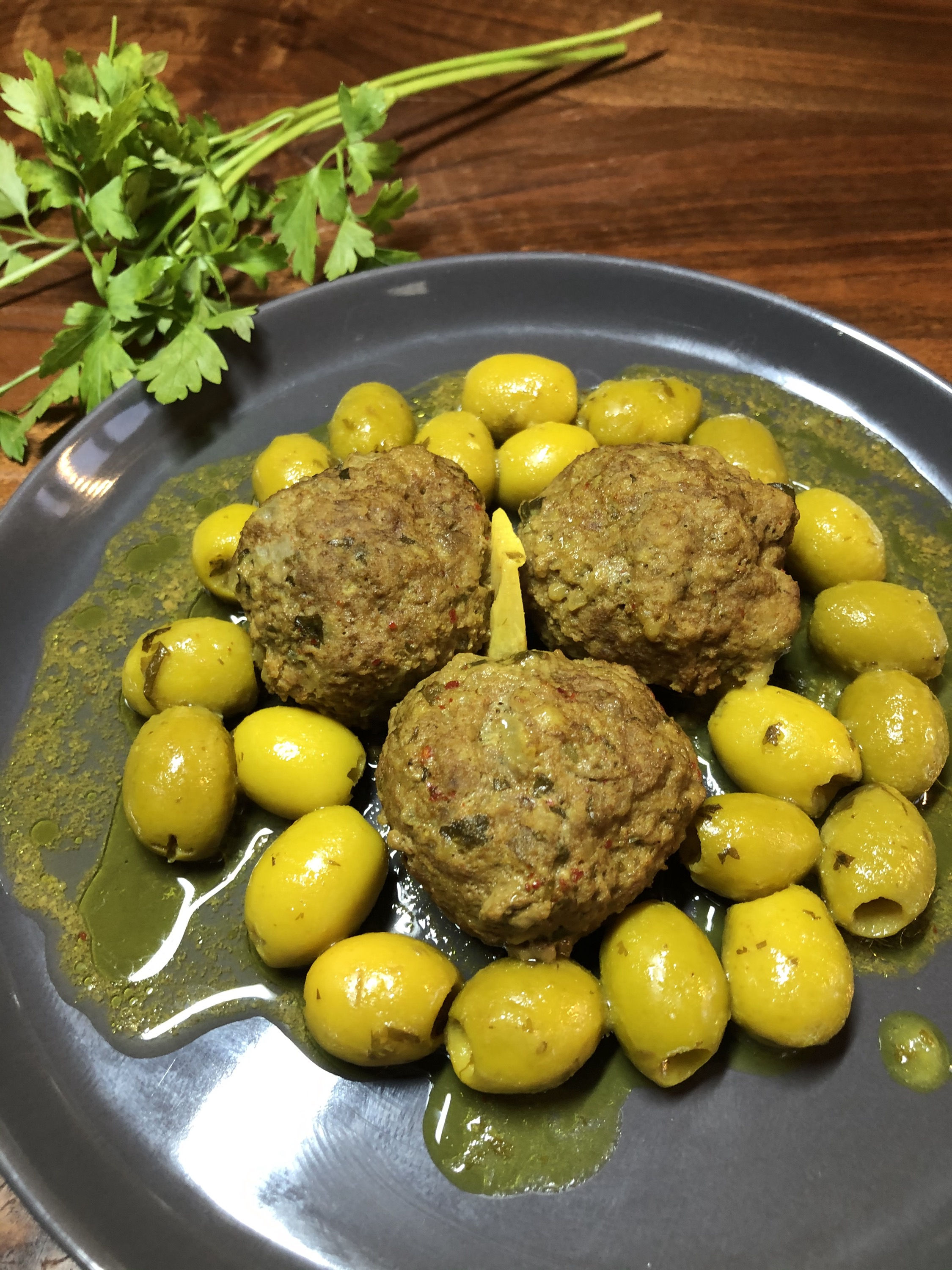 Boulettes olives- 2 parts