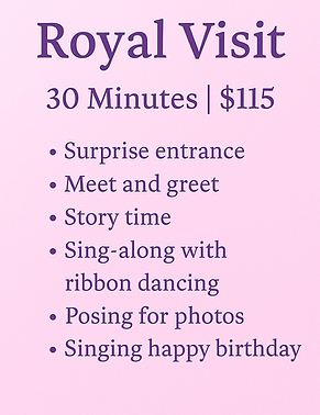 Princess party packages and birthday entertainment options in Meridian Idaho