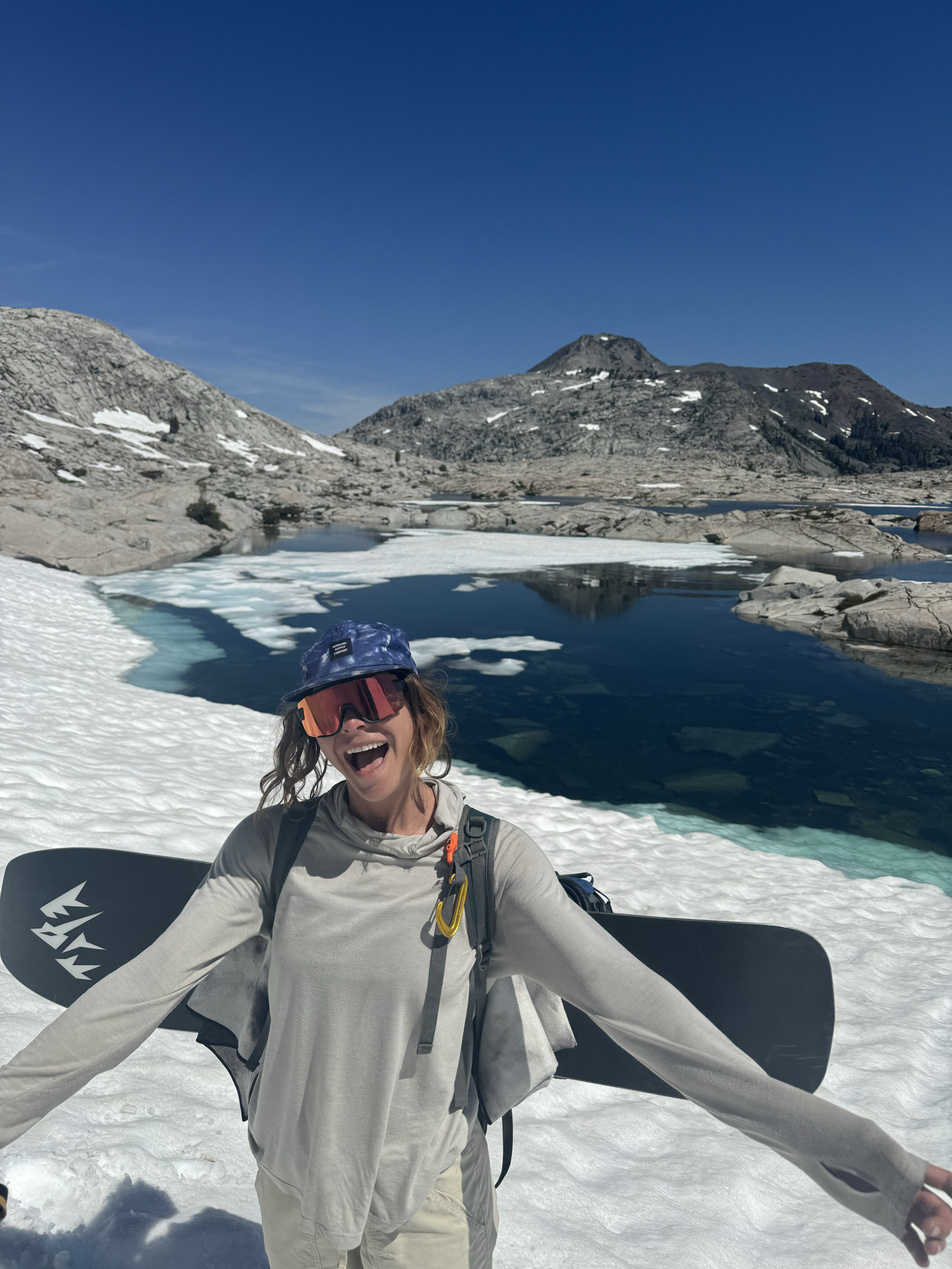 Makheila MacDonald in the back country 