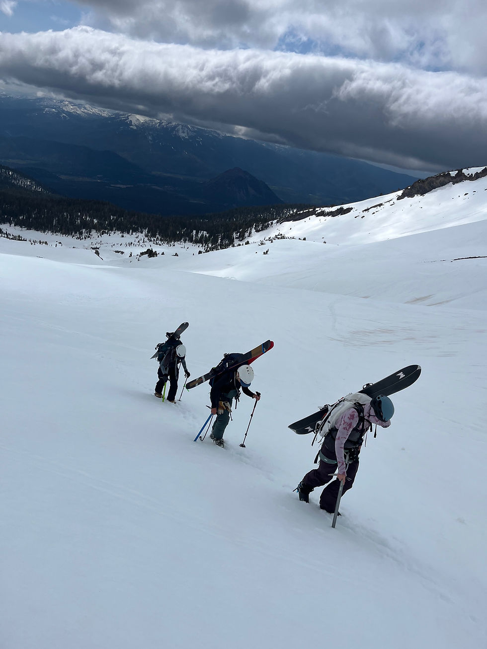 boot packing in the backcountry