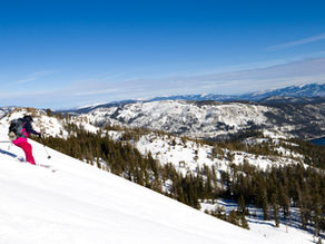 skier in the backcountry