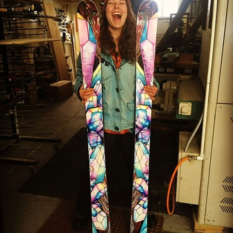 CULTURE- She Learned Ski Craft on the Factory Floor & Becaome Part of the First Parent-Child Team to Summit Ama Dablam. Now She Designs the Art That Moves With the Mountian. 