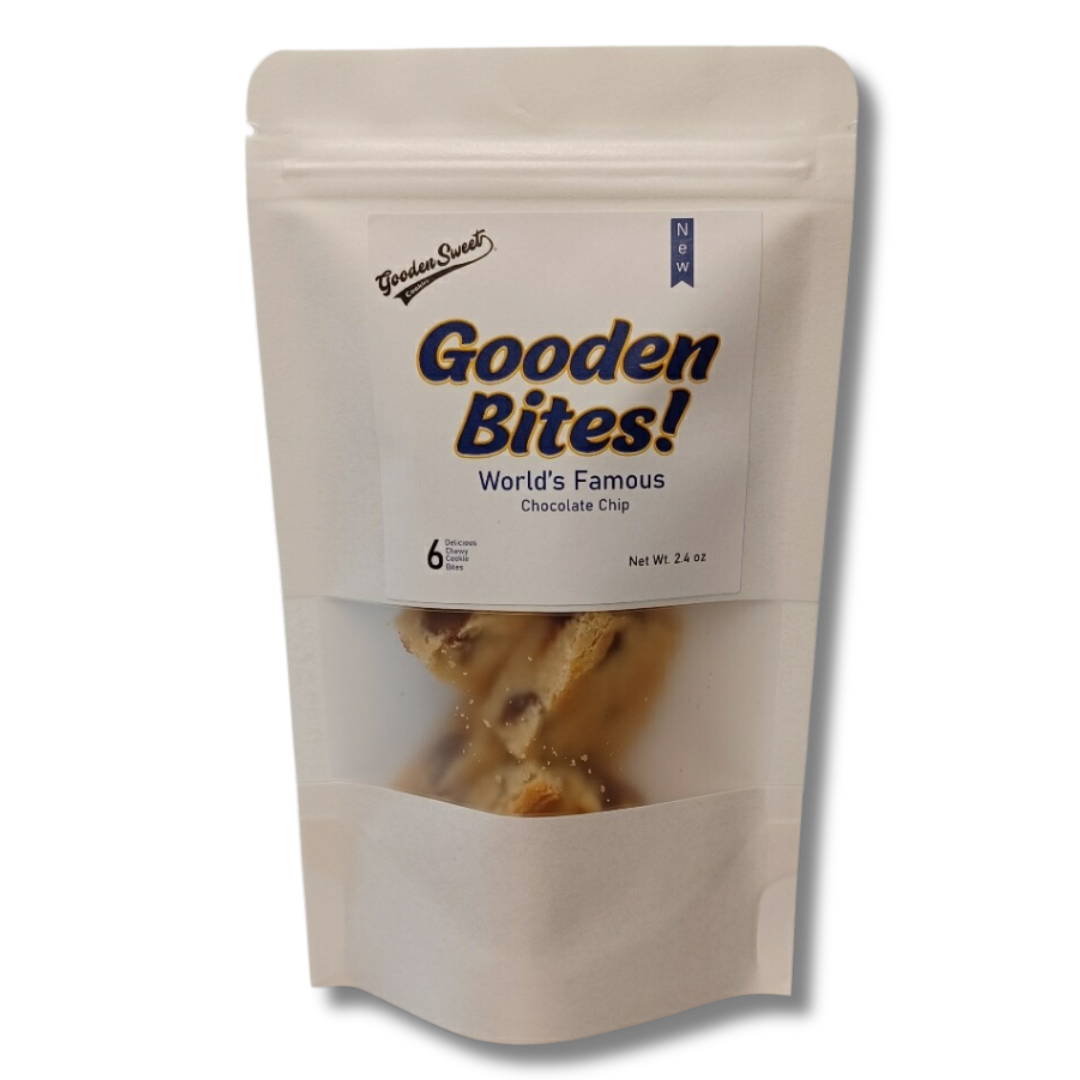 Gooden Bites! Chocolate Chip cookie bites "World's Famous" - 12 bites