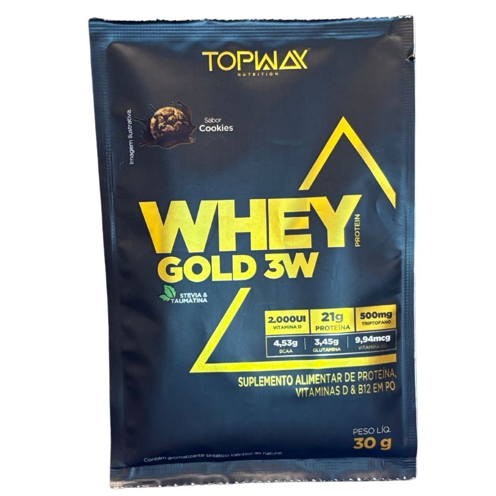 Whey Gold 3W Sache Cookies 30g - Topway
