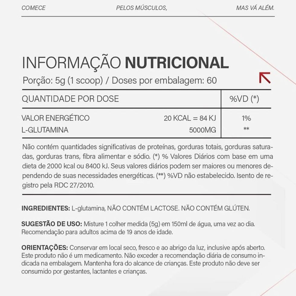 Miniatura: Glutamina Pura 300g - TopWay