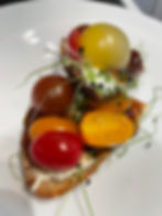 Plated Tomato Appetizer
