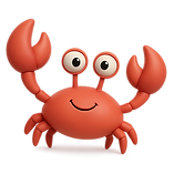 ella meets animals crayfish cute 3D cartoon