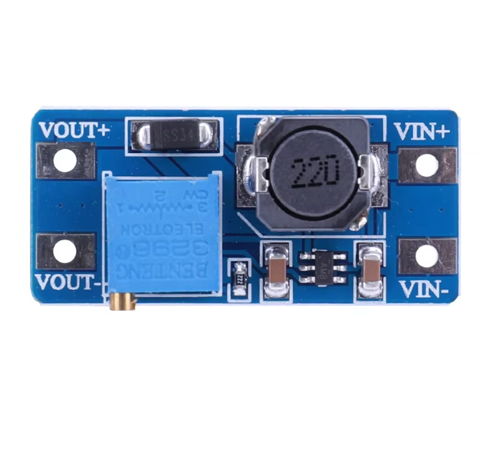מודול ספק כוח מעלה מתח MT3608 2A DC-DC (Step-Up Boost Converter Module)