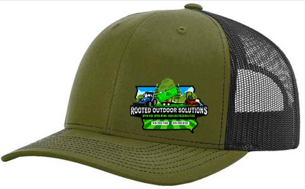 Richardson 112 Trucker Hat- Forest Green/Black