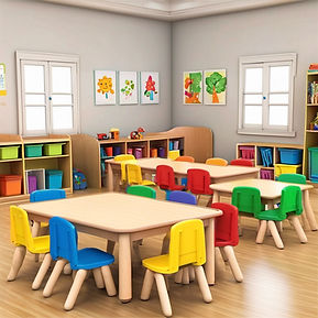 realistic preschool classroom table and chairs.jpg