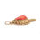 Thumbnail: 14 Karat Gold Red Coral Tassel Pendant