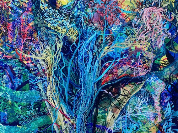 Dreams Wald Forest Baum Nacht Magic Natur Art Kunst zeitgenössische Malerei Painting