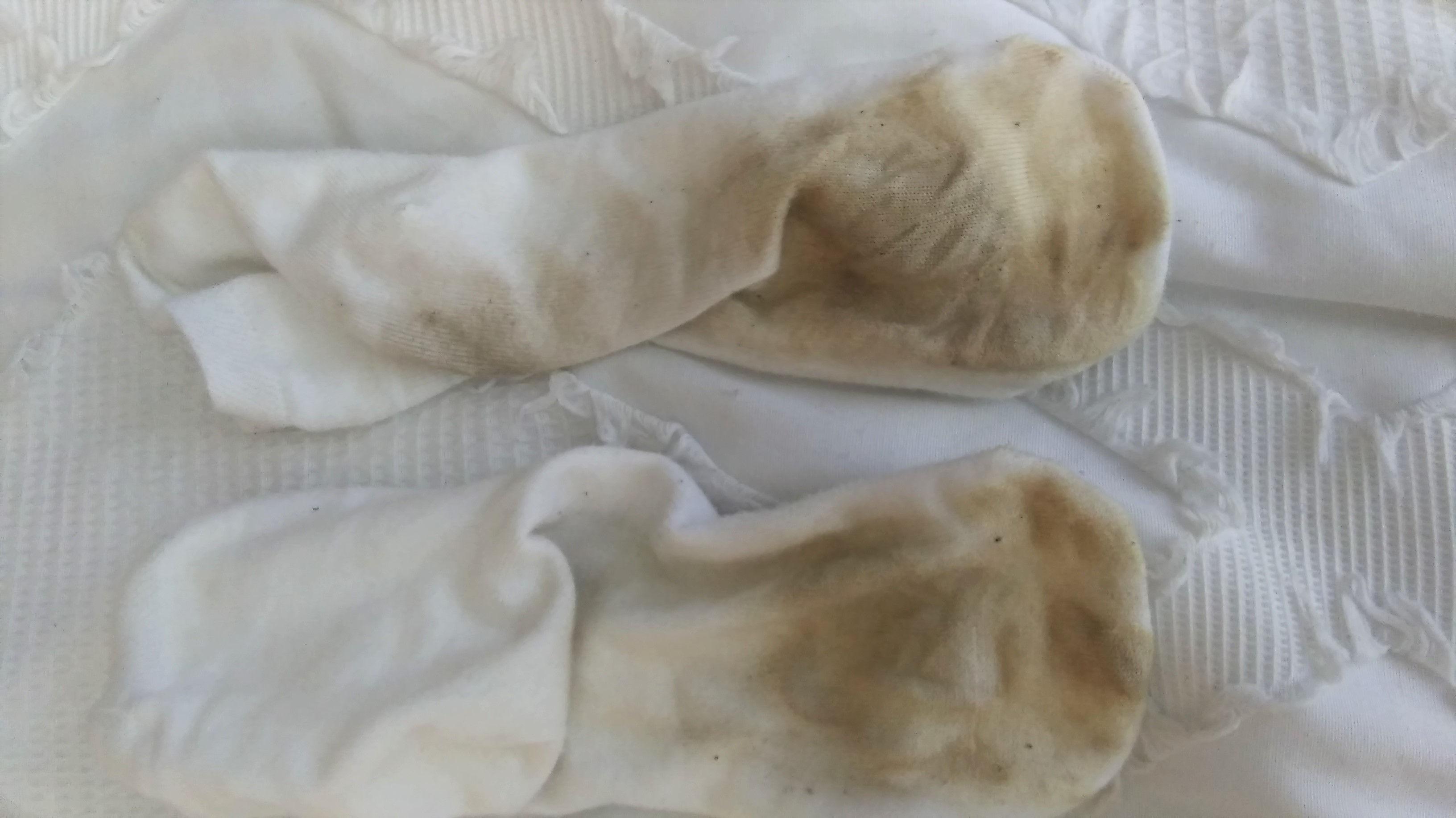 White Smelly Tube Socks