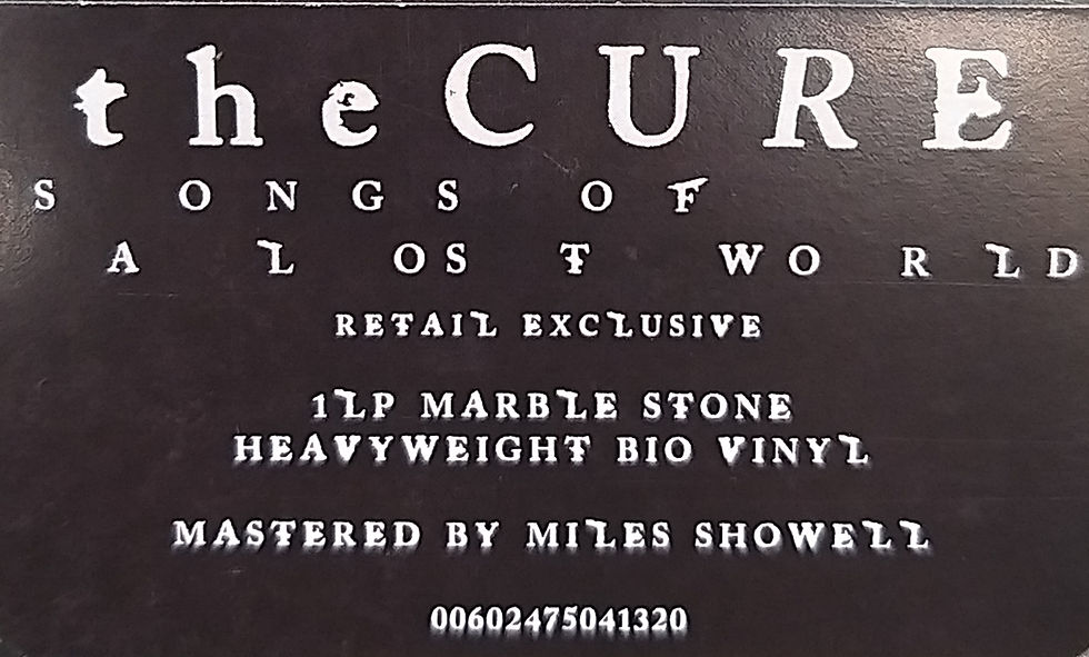 Miniatura: The Cure - Songs Of A Lost World ( marble stone vinyl )