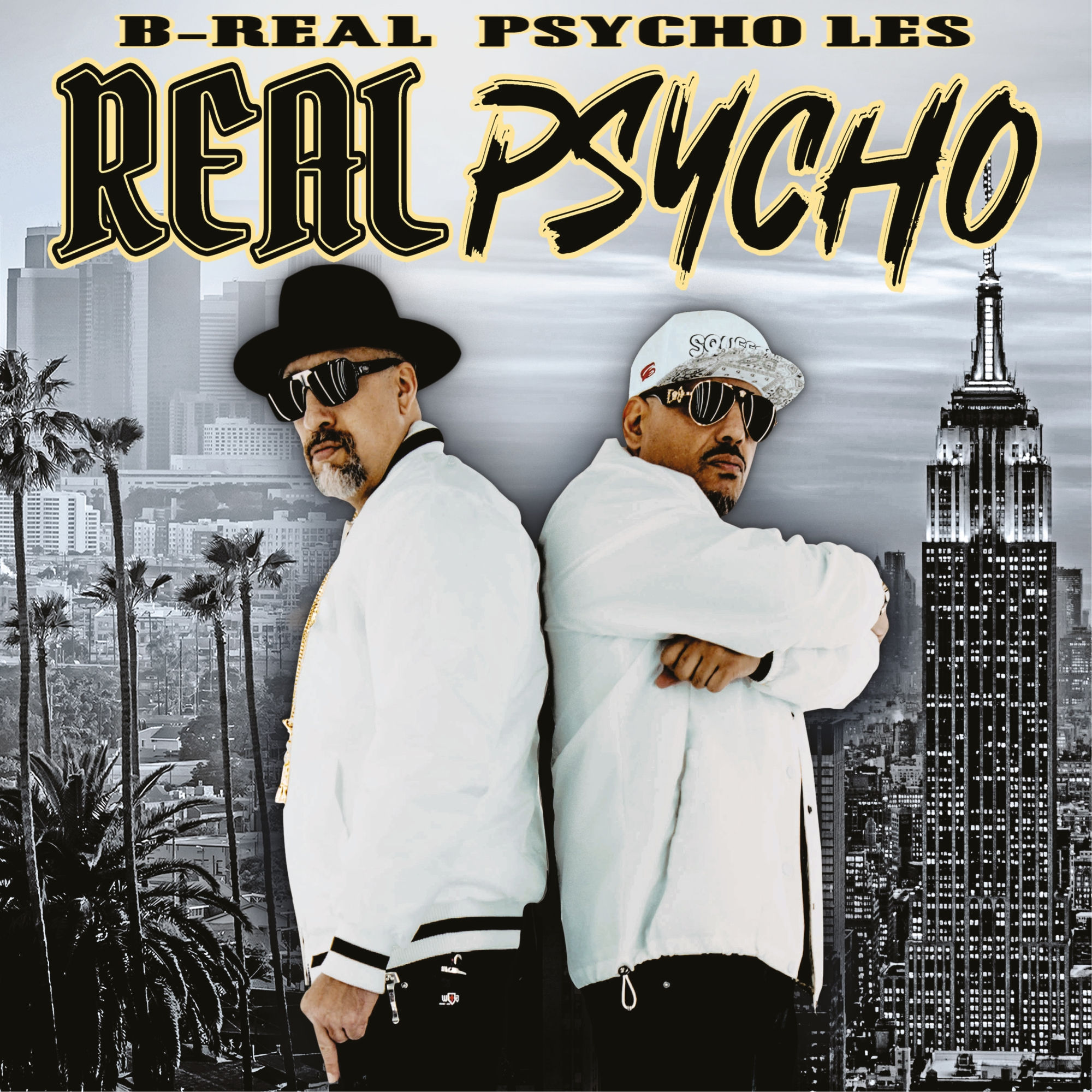 B-Real & Psycho Les - Real Psycho  (Clear/Black/Yellow/White Splatter Vinyl)