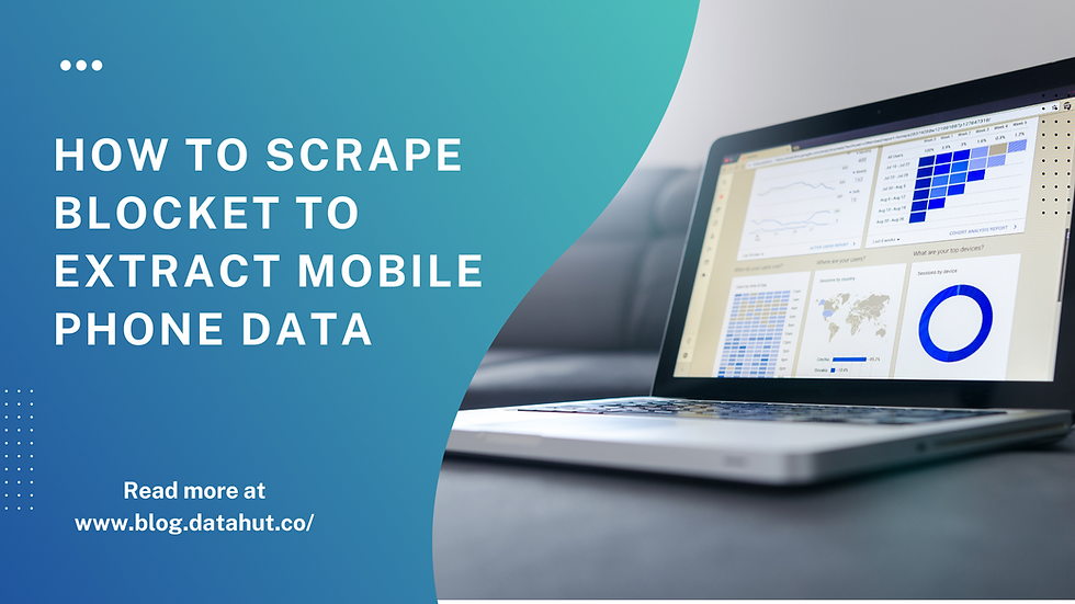 How to Scrape Blocket to Extract Mobile Phone Data