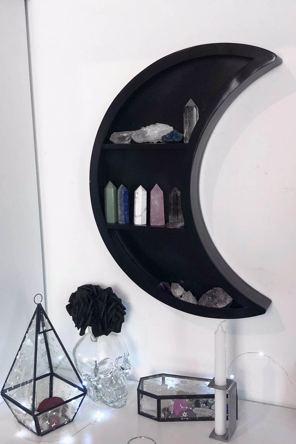 Miniaturbild: KILLSTAR LUNA 🌙 WOODEN SHELF BLVCK