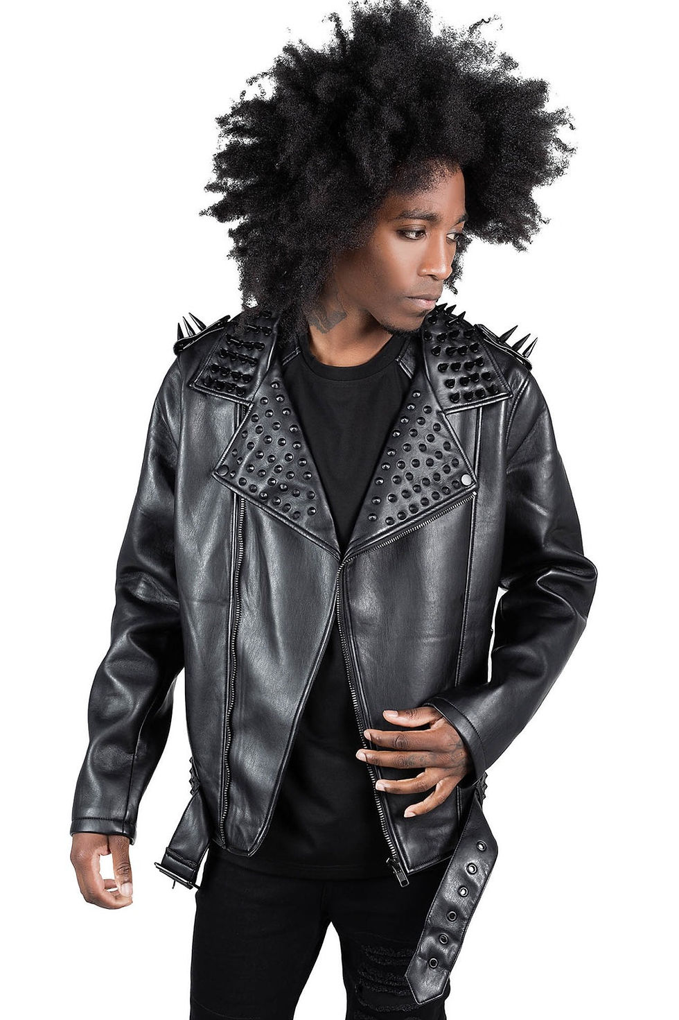 Miniaturbild: KILLSTAR Creeping Death Biker Jacket [BLACK STUDS]