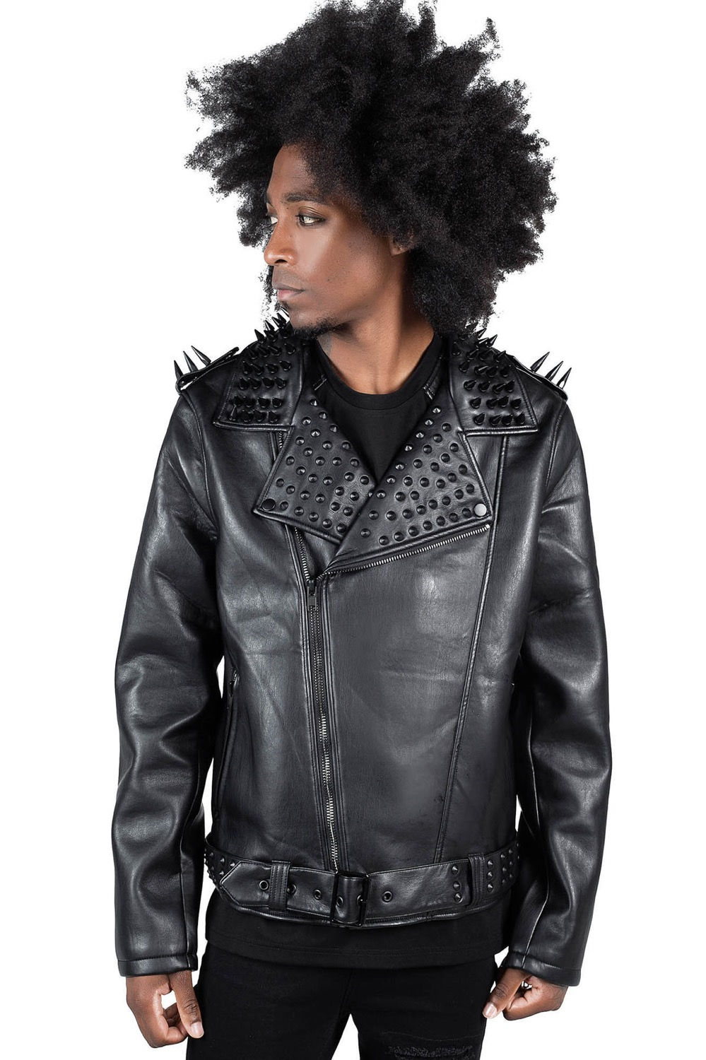KILLSTAR Creeping Death Biker Jacket [BLACK STUDS]