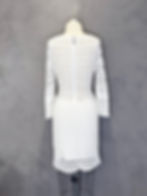 Vestido Midi Crochet Off-White Le Lis Blanc