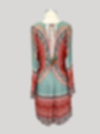 Vestido Estampa Mandala Floral Amarração Costas Dress to Costas
