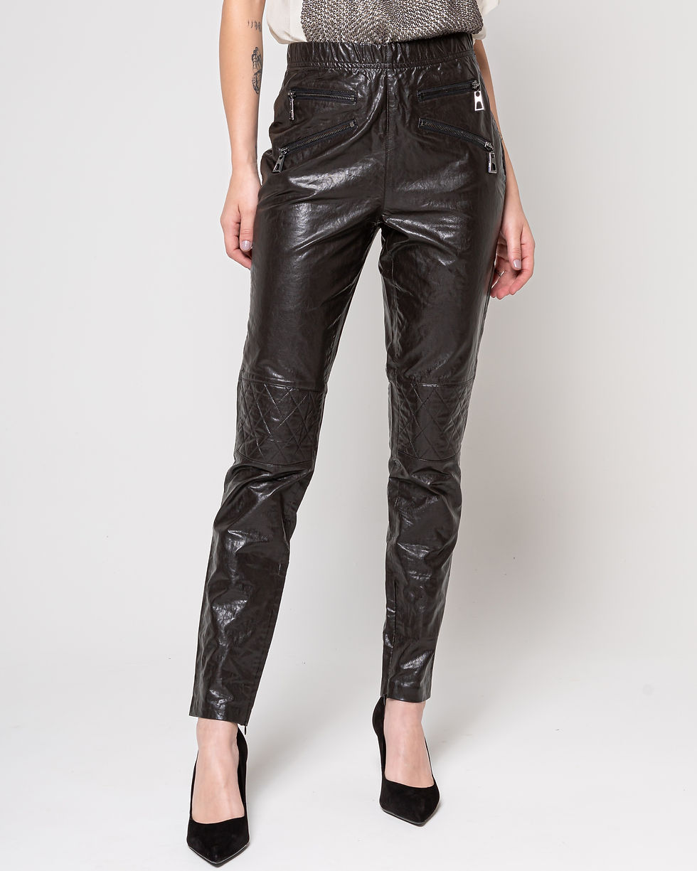 Miniatura: Calça Biker Like Leather Preta Animale Frente