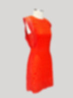 Vestido Tubinho Laise e Renda Laranja Le Lis Blanc