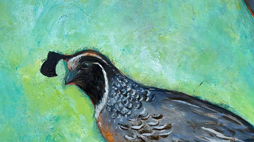 Qual painting by Katie P Garner