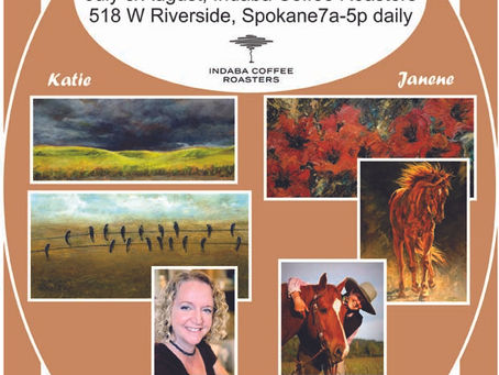 This month's member shows at Indaba and the Garland Sandwich Shoppe