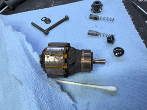Motor armature - before
