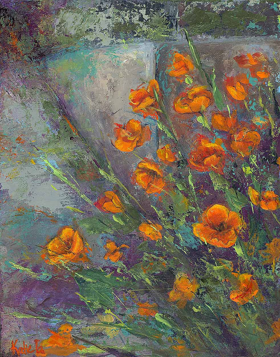 Growing Wild by Katie Garner, 14 x 11 Acrylic on Canvas Board