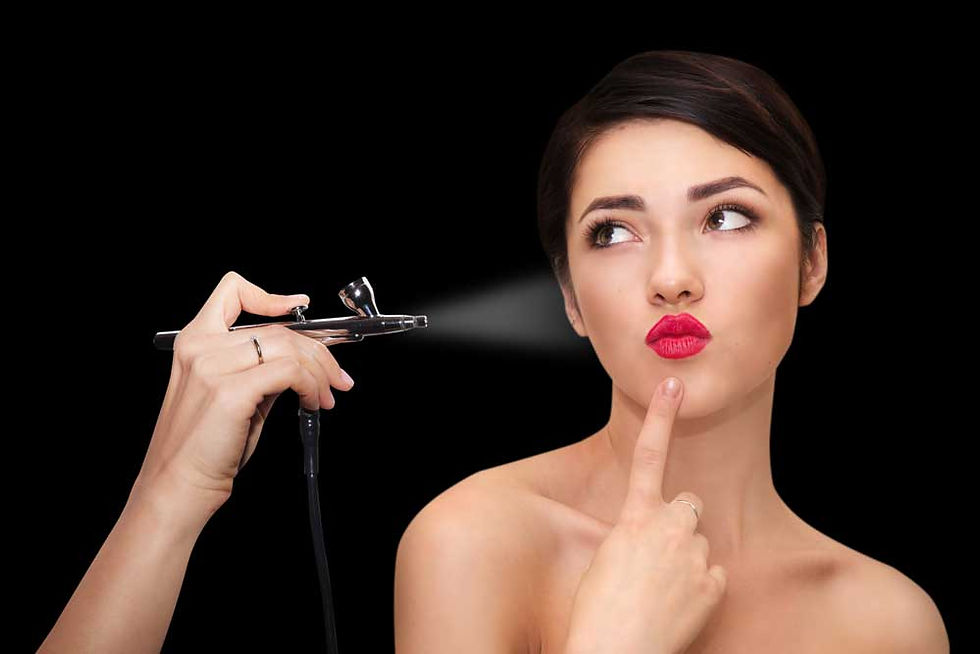 Airbrush makeup has been used on models, actors, and TV hosts for years