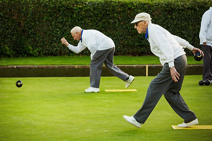 Playing Lawn Bowls