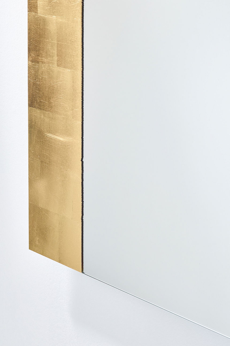 Gold leaf detail showing premium craftsmanship, gallery detail and close up of mirror details