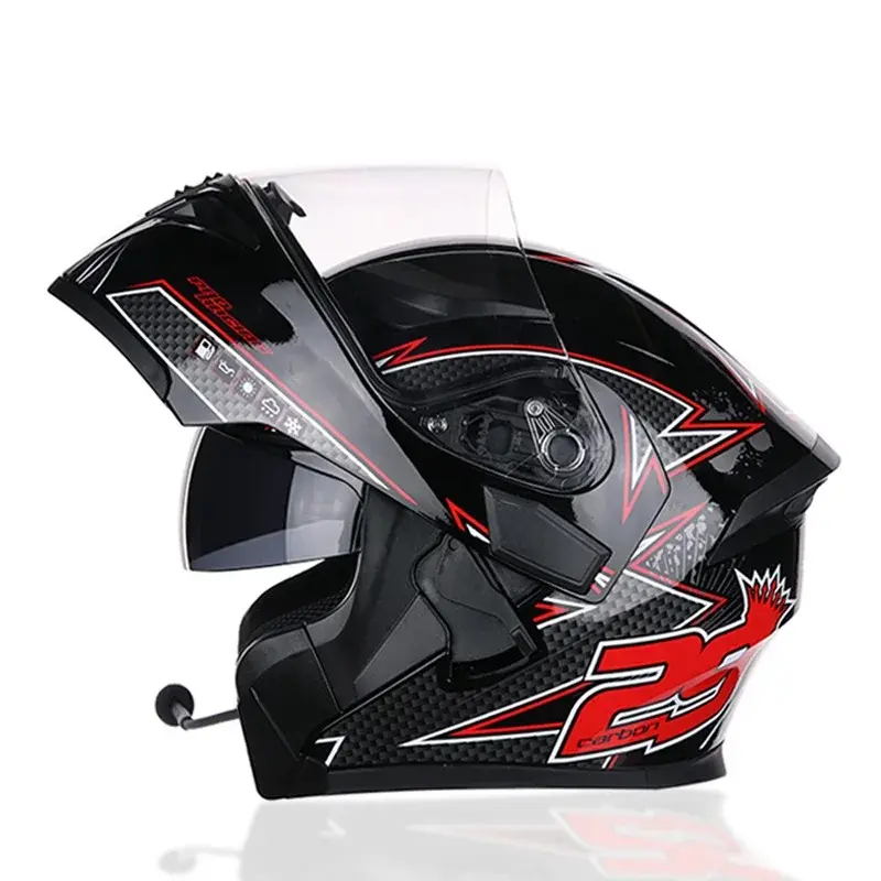 Thumbnail: Factory Four Seasons Casco De Motocicleta Flip Up Motorcycle Helmet