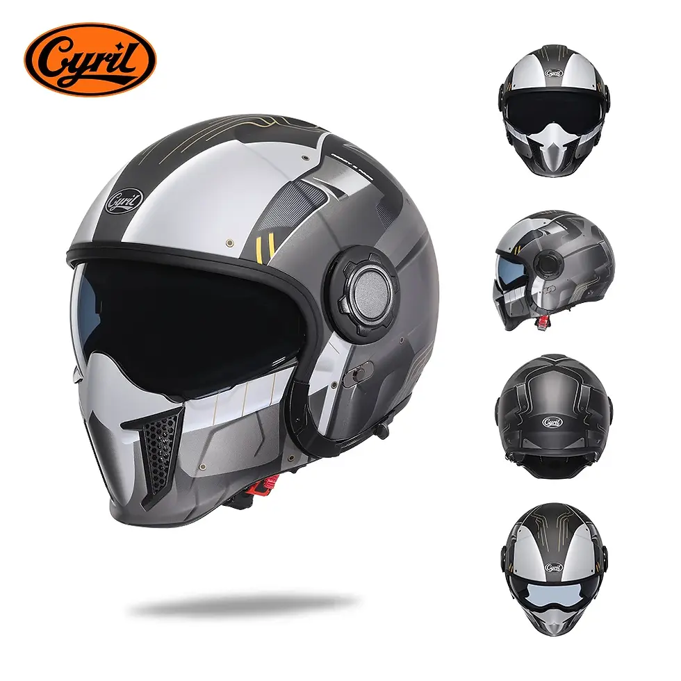 Thumbnail: Modular Double Lens Full Face T Motorcycle Helmet