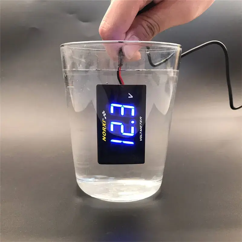 Thumbnail: KOSO  Digital LED Mini 6V 12V Electromobile Electricity Gauge Car Volt Meter