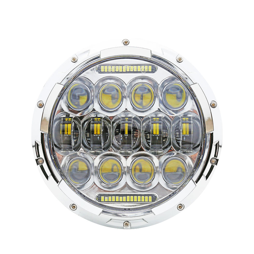 Thumbnail: 7 Inch Round Headlamp High Low Beam DRL for Harley