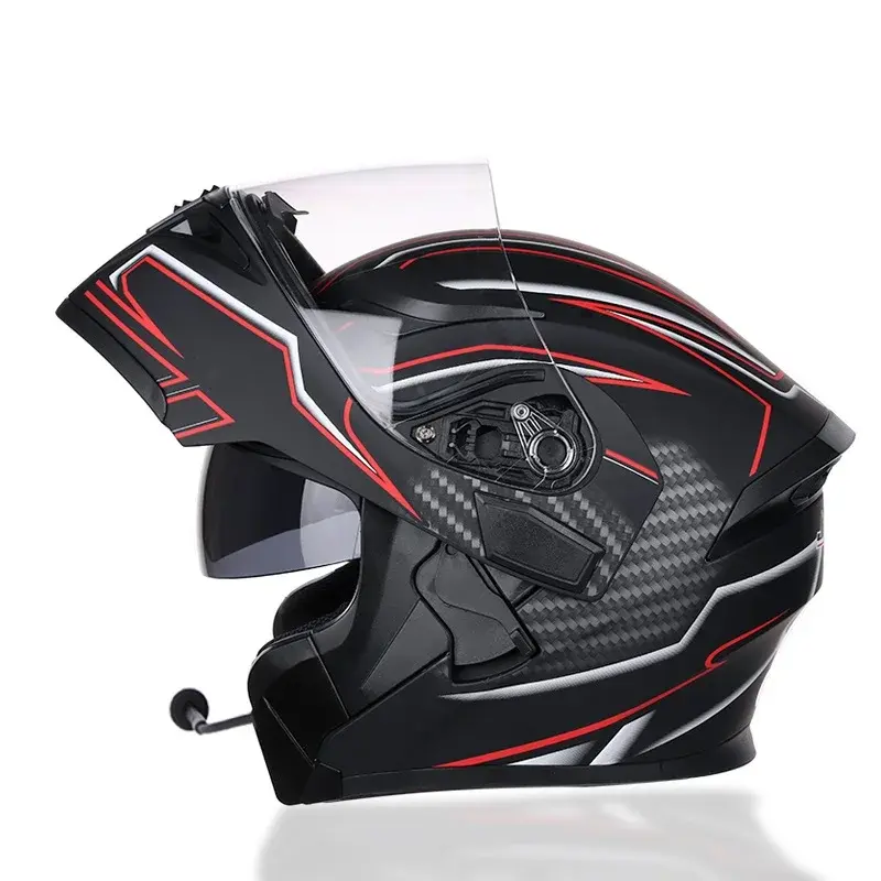 Thumbnail: Factory Four Seasons Casco De Motocicleta Flip Up Motorcycle Helmet
