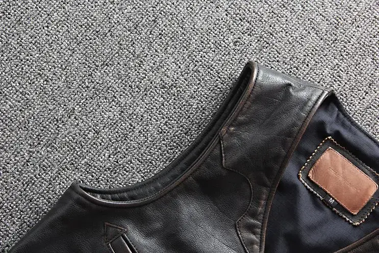 Thumbnail: Genuine Cowhide Leather Vest