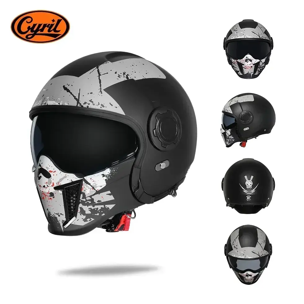 Thumbnail: Modular Double Lens Full Face T Motorcycle Helmet