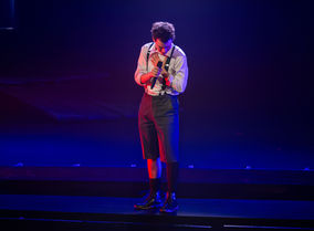Andrew France as Moritz in Spring Awakening at Elon University