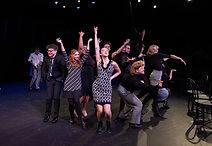 Andrew France in Merrily We Roll Along at Elon University