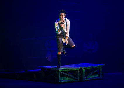 Andrew France performing as Moritz in Spring Awakening at Elon University