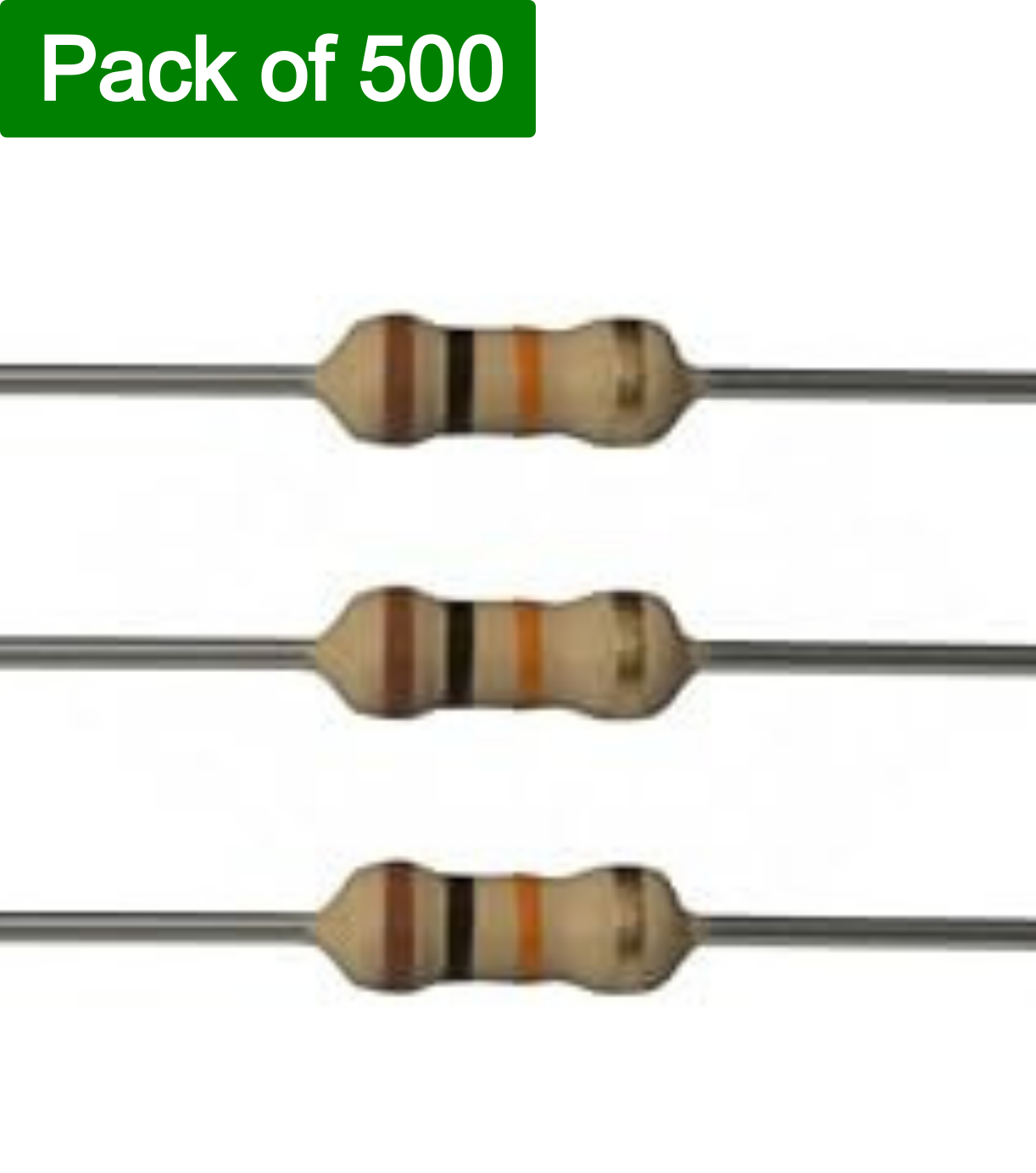 1K ohm Resistor (500pcs) 1/4w (0.25Watt)±1% Tolerance Metal Film Fixed R