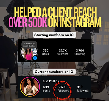 client results from tailored socials 