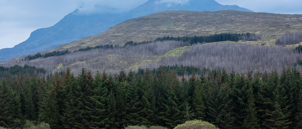 Incredible Views of the cuillin hills and mountains from cuillin view house Isle of Skye