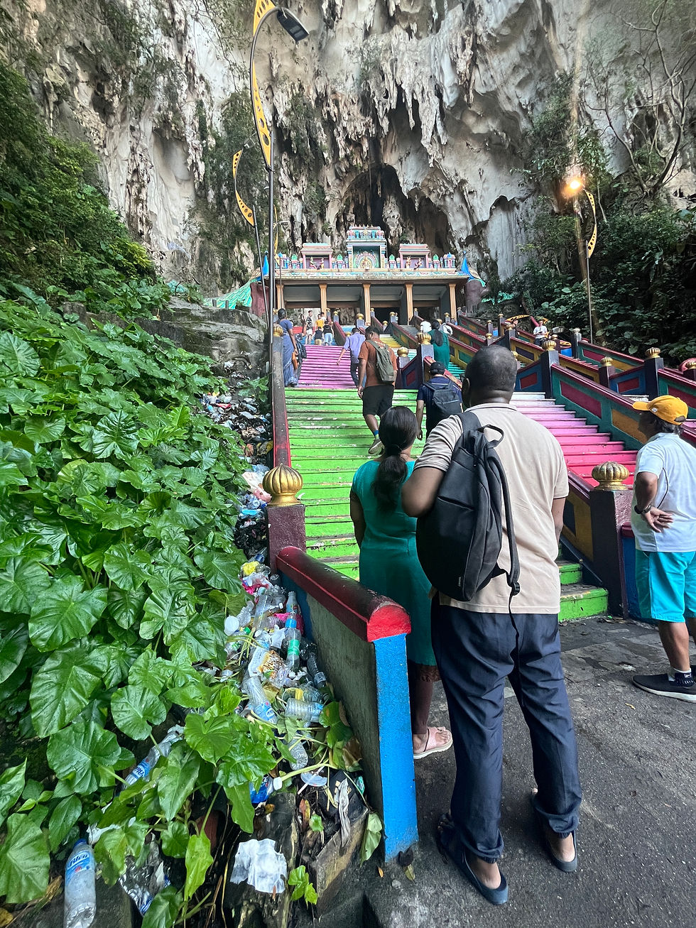 Feature image: Plastic waste mismanagement at Batu Caves, Kuala Lumpur Malaysia. 📸 credit: Chook Jia Wei