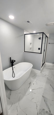 bathroom remodel, tub, shower, home