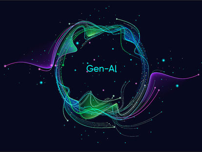 abstract stream Gen-AI concept